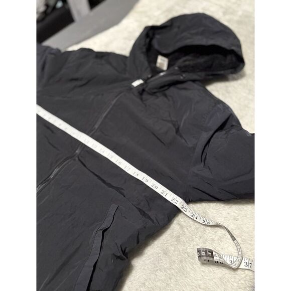 Pink Victoria Secret Womens Black Full Zip Medium Fleece Lined Jacket Hooded - Picture 5 of 8